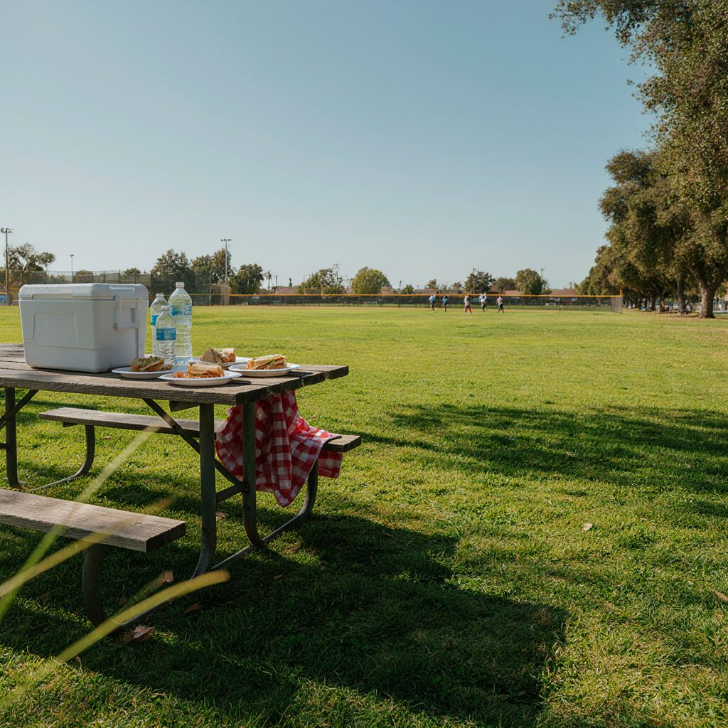 Al Patch Park- Sports and Serenity Picnic area overlooking sports fields at Al Patch Park in Vacaville
