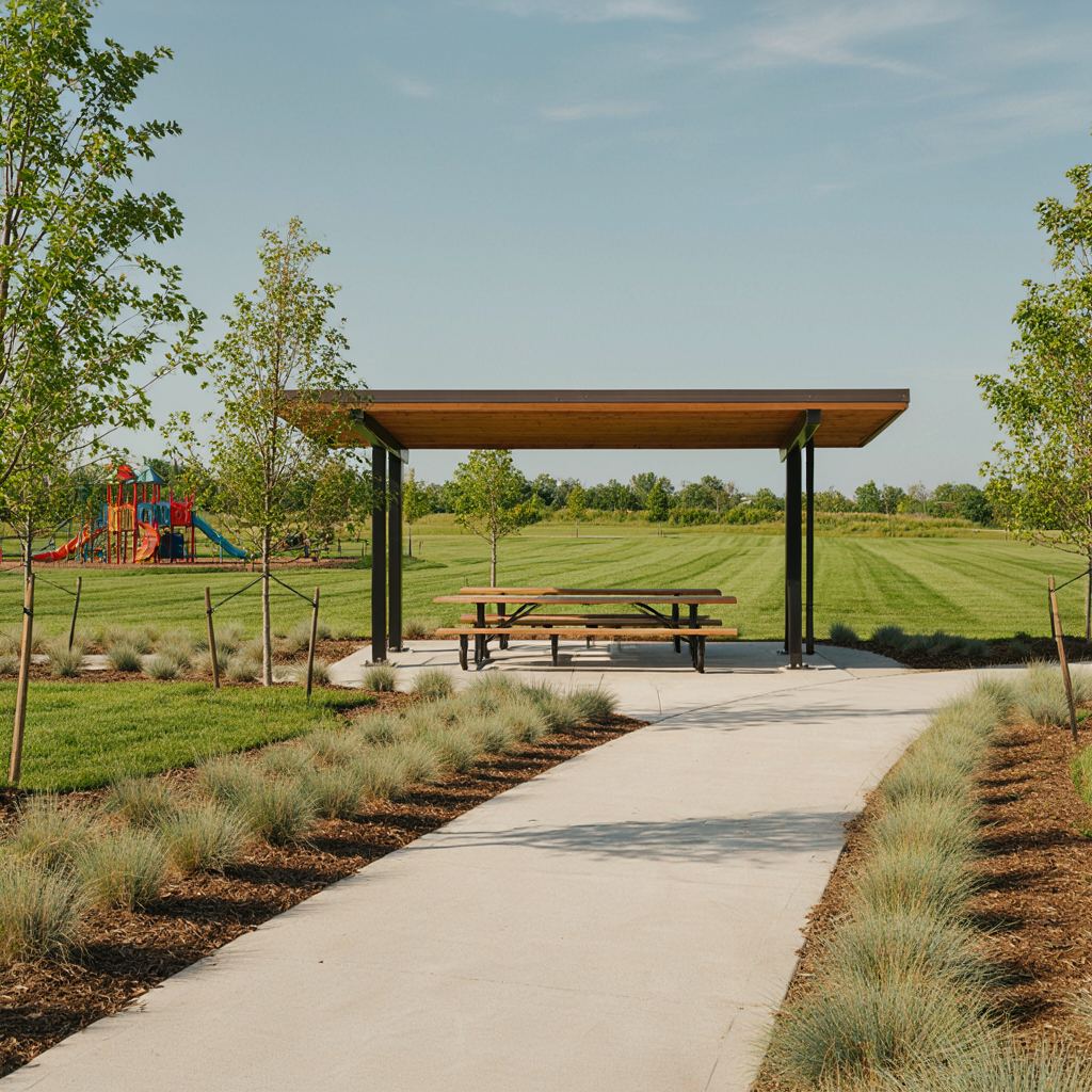 Centennial Park Covered picnic shelter at Centennial Park in Vacaville