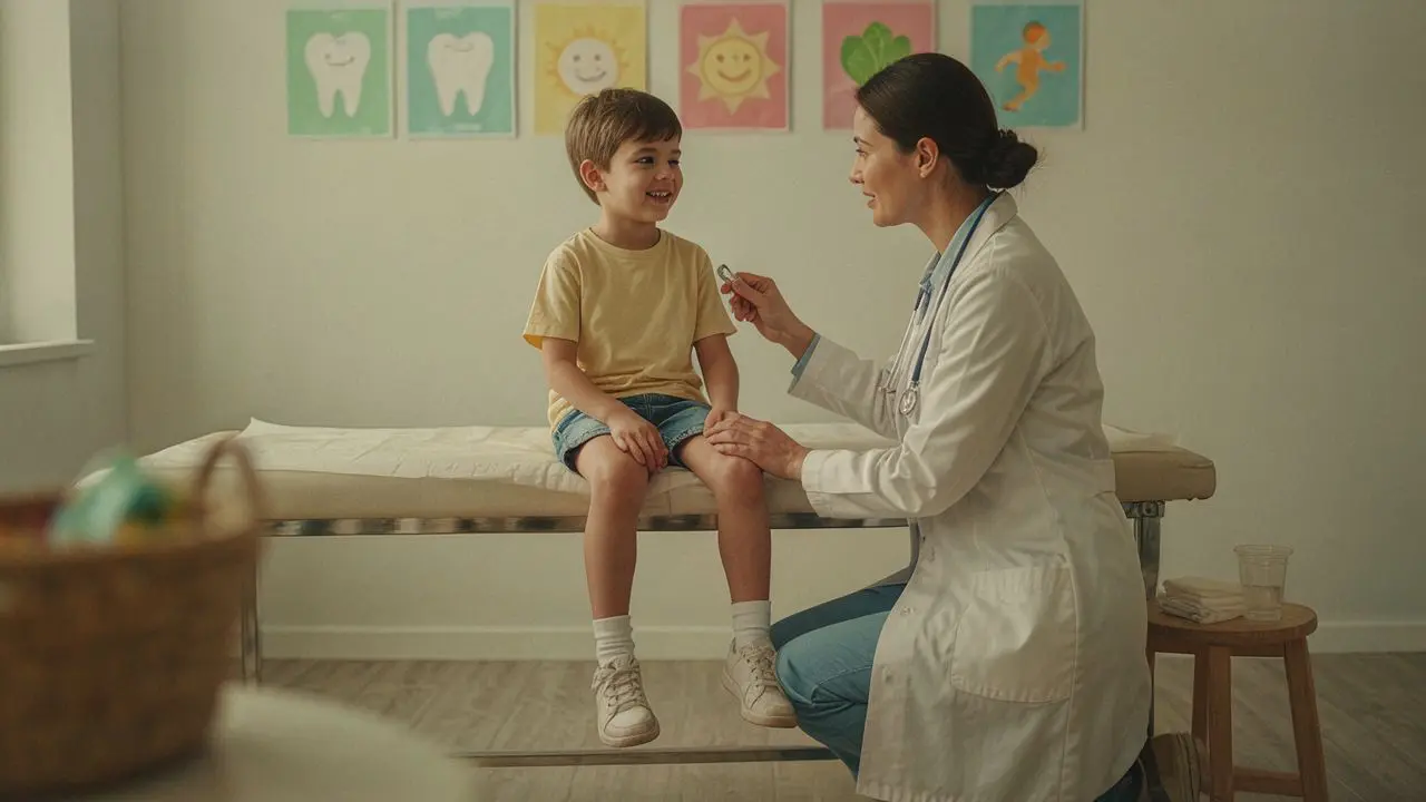 Pediatric checkup for a Vacaville student before school starts