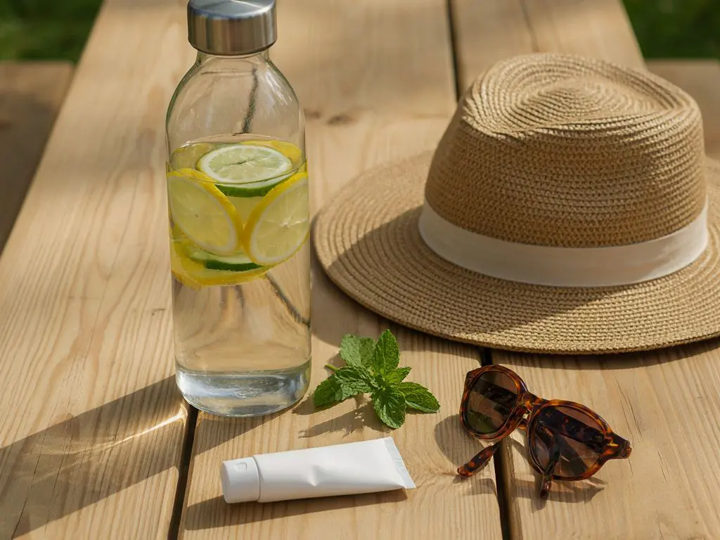 Summer Hydration Essentials Summer hydration and sun-safety essentials for Vacaville heat