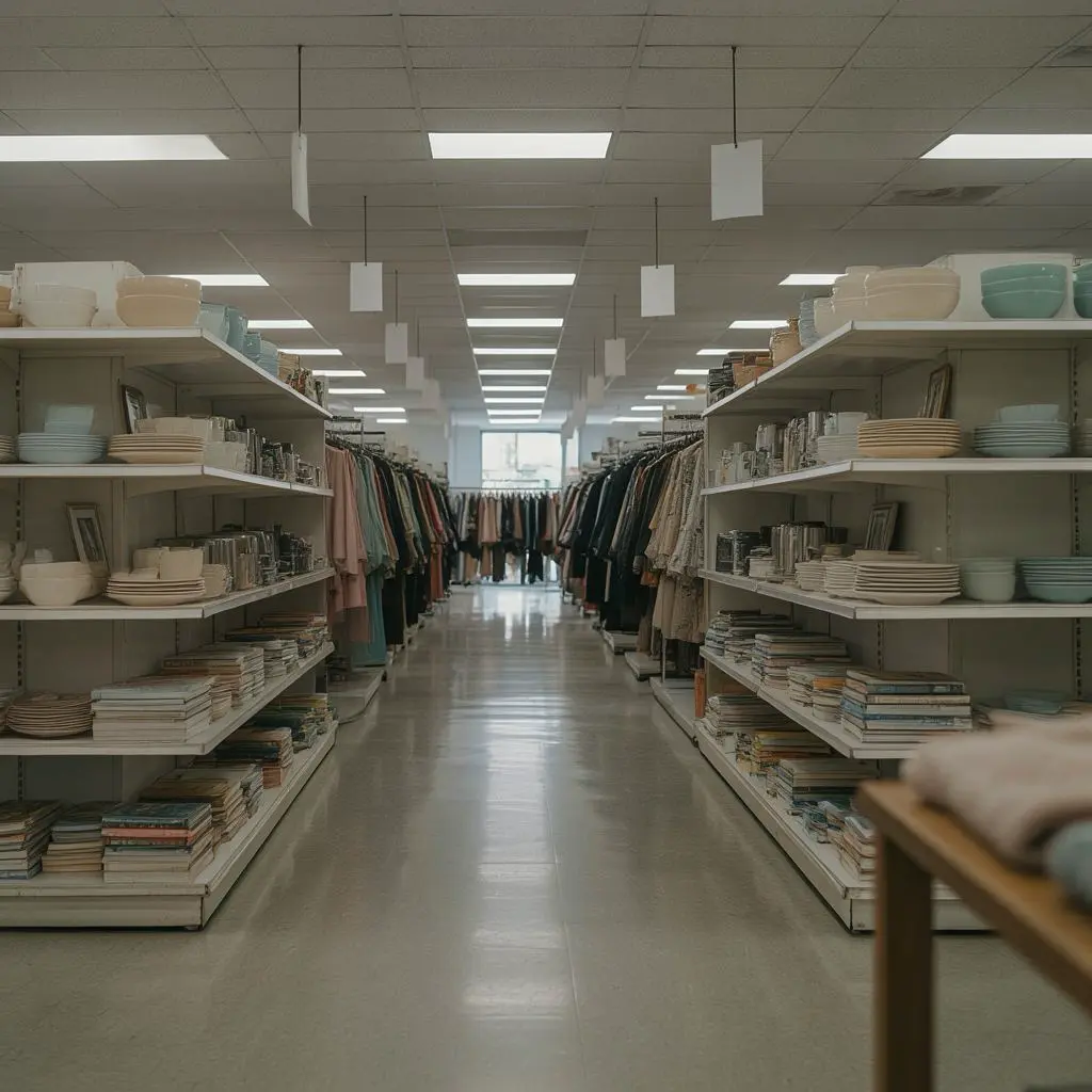 Interior of a well-stocked Vacaville thrift store